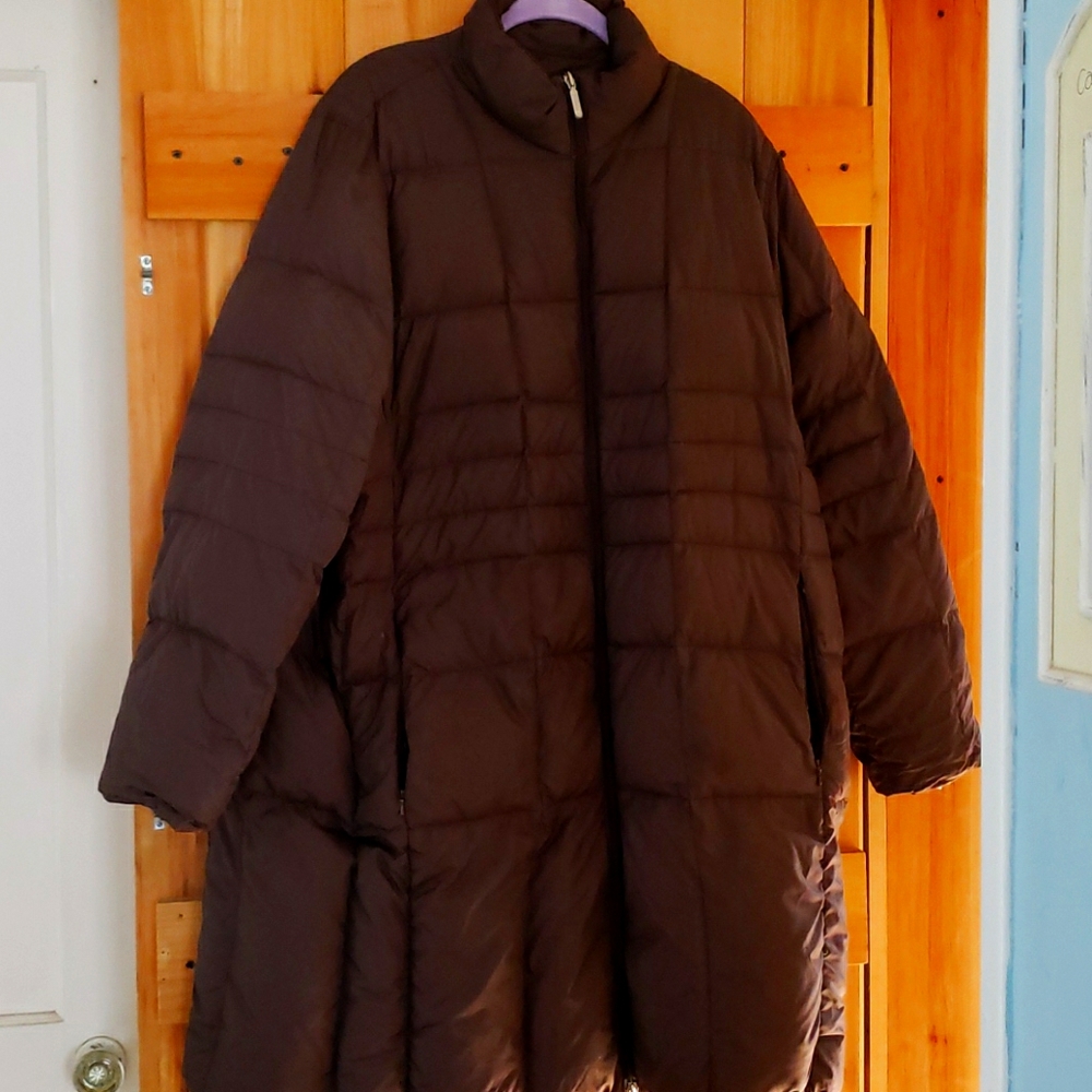 Lands End Reversible 'Warmer' Brown Coat